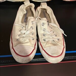 Converse Cream Low-Top Sneakers